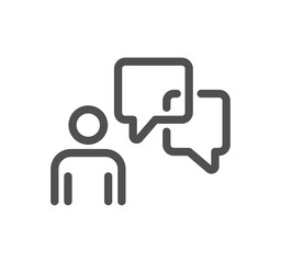 Teamwork related icon outline and linear vector.