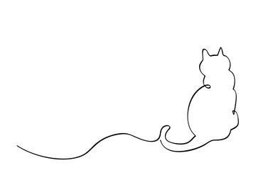 back pose simple vector sketch single one or continuous line © Om Yos