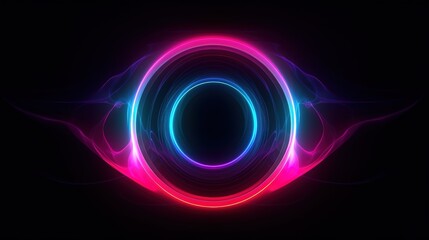 abstract background with glowing circles