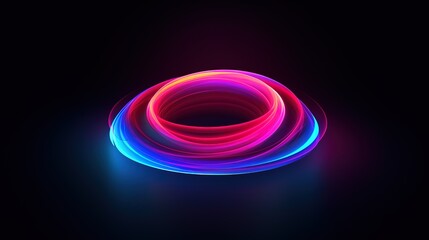 abstract background with glowing circles