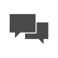 Fototapeta premium Chat Solid Icon. Vector Illustration of Flat Web Glyph.