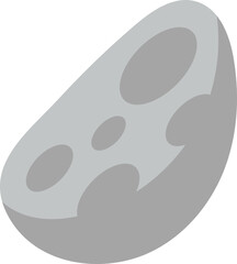 Minimalist Asteroid Illustration