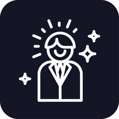 Profesional marketing marketing icon with black filled line outline style. social, management, growth, finance, network, communication, media. Vector Illustration