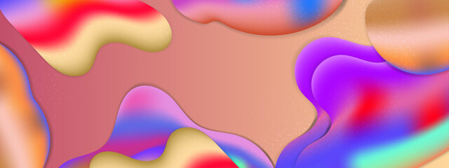 Vector abstract colorful colourful gradient background with fluid shapes