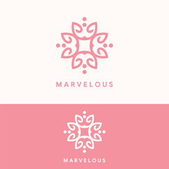Fototapeta na wymiar unique elegant luxury logo template