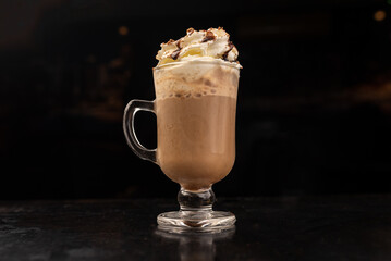 Drink - Amarula liqueur with chocolate shavings and whipped cream