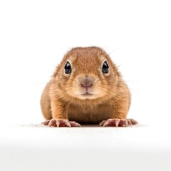 Baby Gopher isolated on white (generative AI)