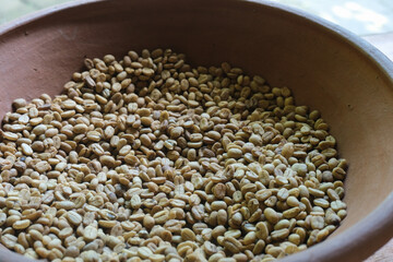 coffee beans before roasting
