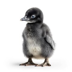 Baby Penguin isolated on white (generative AI)