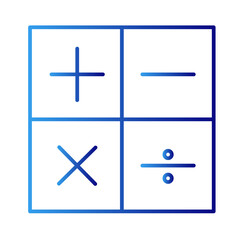 Obraz premium Account finance money icon with blue gradient outline style. office, app, banking, analysis, marketing, user, symbol. Vector Illustration