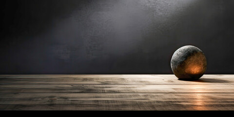 ball on the floor with Generative AI