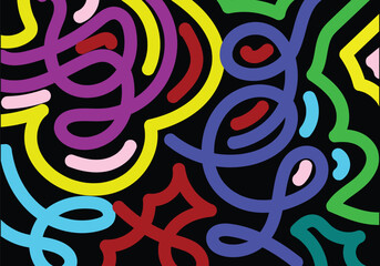 abstract background line art template design 2