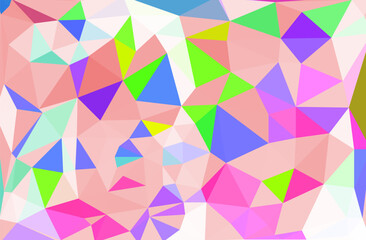 Fototapeta premium Light Multicolor, Rainbow vector abstract polygonal texture. Colorful illustration in abstract style with gradient. Brand new style for your business design.