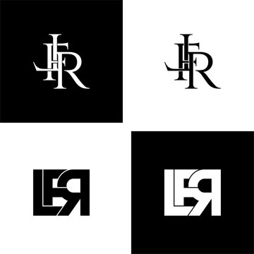 lfr initial letter monogram logo design set
