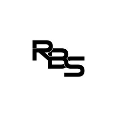 rbs initial letter monogram logo design