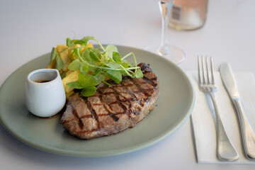 Porterhouse steak with potato