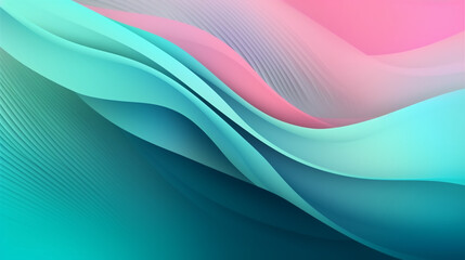 abstract blue and pink waves background. Image Generative AI.
