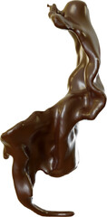 3D Render Chocolate Splash