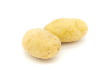potato organic vegetable food on white background, potato concept