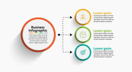 Business infographic design background template.