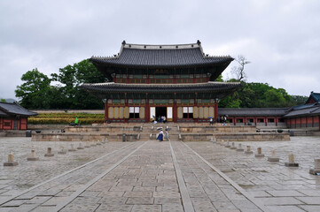 Fototapeta premium 창덕궁의 봄비
