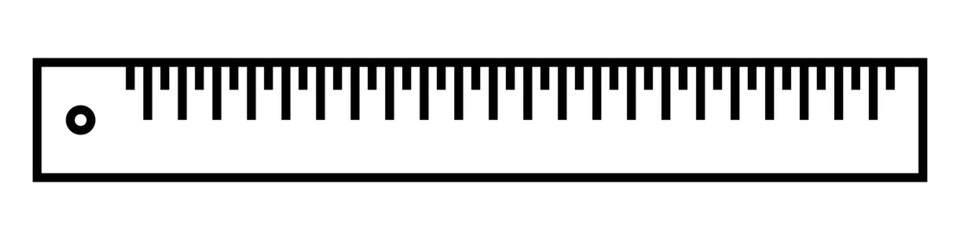 Fototapeta premium Ruler line icon. Vector isolated on white background.