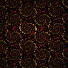 seamless pattern with spiral circles