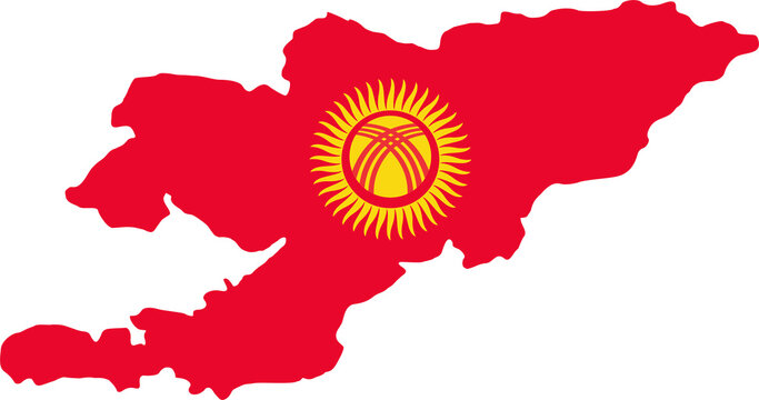 Kyrgyzstan flg pin map location 2023050386
