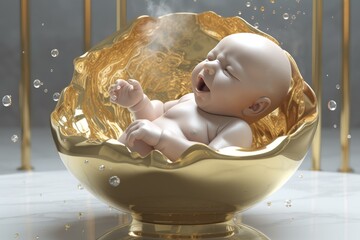 baptisms, christening. symbolizes spiritual birth in the Church, Christian sacrament of initiation and adoption, with the use of water. pouring of water on the head or immersion in water.