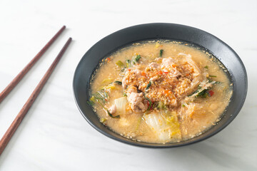 Sukiyaki Soup with Pork in Thai Style