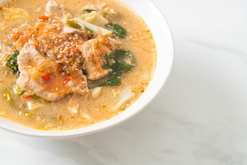 Sukiyaki Soup with Pork in Thai Style