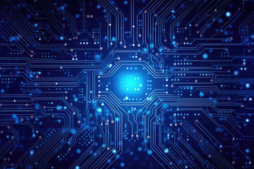 High-tech technology blue background texture. 