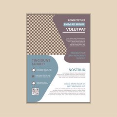 Vector A4 Size Corporate Business Flyer Design Template with bleed.