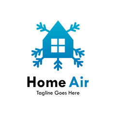 Home air design logo template illustration