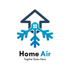 Home air design logo template illustration
