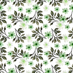 Watercolor Branch Pattern