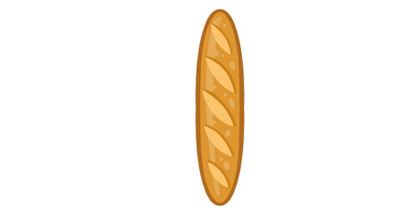 yummy baguette bread illustration