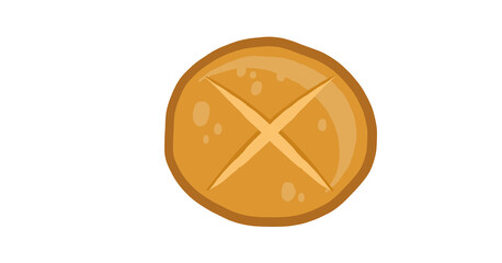 yummy baguette bread illustration