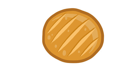 yummy baguette bread illustration