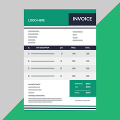 Invoice design.