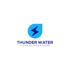 Thunder Water modern logo design
