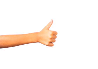 man hand isolated on white background, clipping path