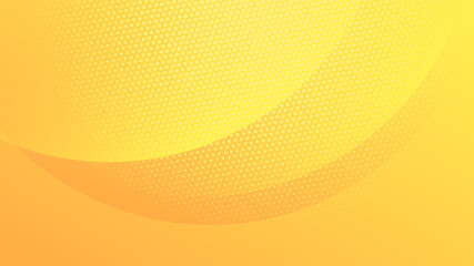 Modern Abstract Background with Circle Shape Waves Halftone and Orange Yellow Gradient Color
