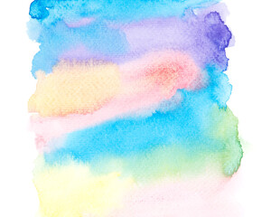 Fototapeta na wymiar colorful watercolor