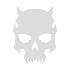 Skull logo illustration icon