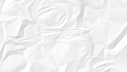 abstract white crumpled paper texture wallpaper for backdrop design