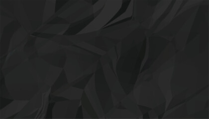 Obraz premium dark black crumpled paper abstract wallpaper with blank space