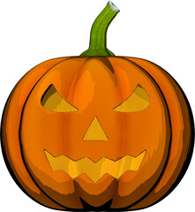 Scary Halloween Pumpkin