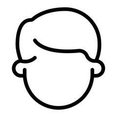 Formal hair line icon