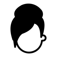 wigs glyph icon